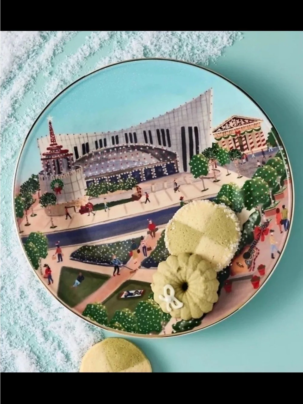 NIB Anthropologie Holiday in the City Plate Nashville 2025